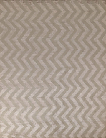 Chevron Style Nepalese Oriental Area Rug 8x10