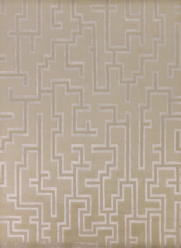 Geometric Nepalese Oriental Area Rug 8x10