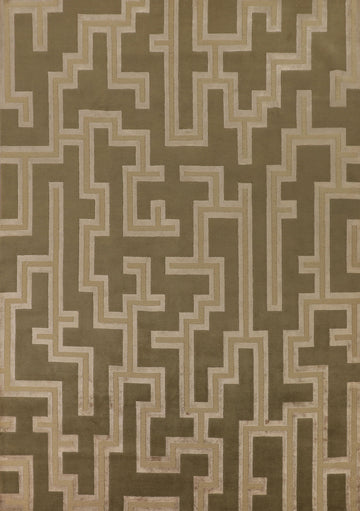 All-Over Nepalese Modern Area Rug 9x12