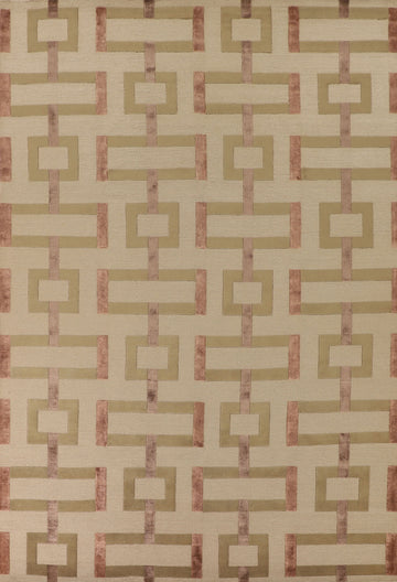 Geometric Nepalese Oriental Area Rug 9x12