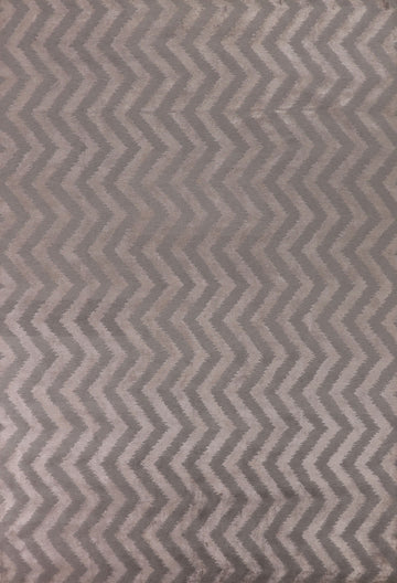 Chevron Style Nepalese Oriental Area Rug 9x12