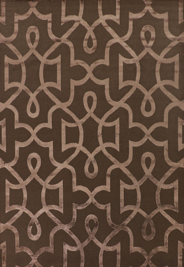Brown Nepalese Indian Area Rug 9x12