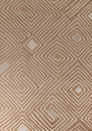Geometric Modern Oriental Area Rug 9x12