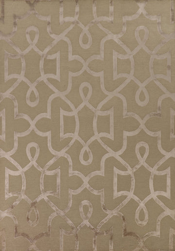 Geometric Modern Oriental Area Rug 9x12