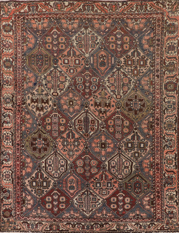 Vegetable Dye Wool Bakhtiari Persian Rug 5x6
