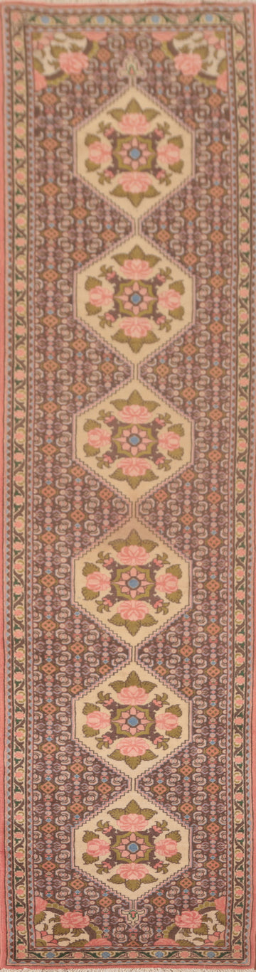 Geometric Bidjar Persian Runner Rug 2x10