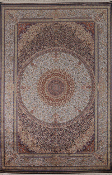 Traditional Qum Oriental Area Rug 7x10