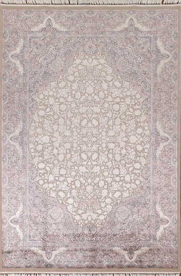 Traditional Qum Turkish Area Rug 7x10