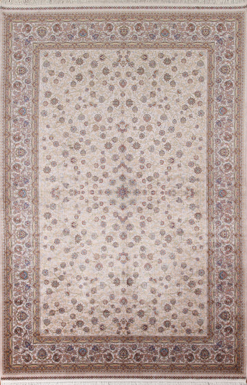 All-Over Floral Tabriz Traditional Area Rug 7x10