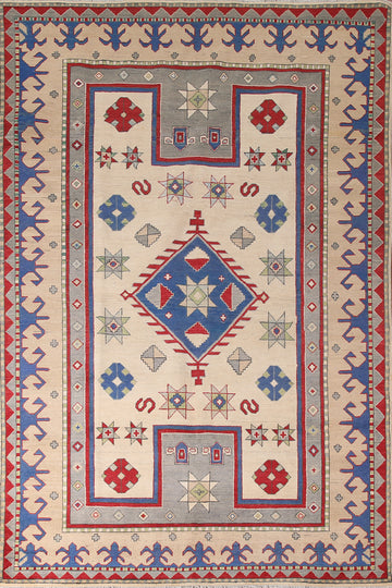 Handmade Kazak Oriental Area Rug 7x10