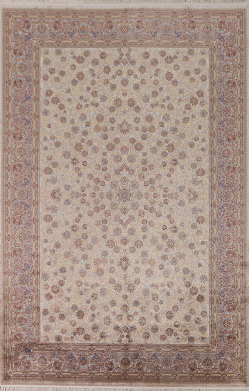 All-Over Floral Tabriz Traditional Area Rug 7x10