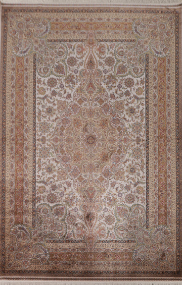 Traditional Tabriz Living Room Area Rug 7x10