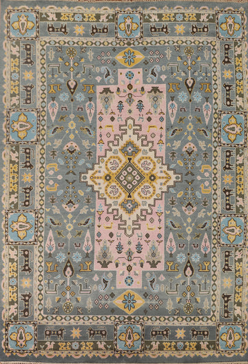 Tribal Geometric Heriz Serapi oriental Area Rug 9x12