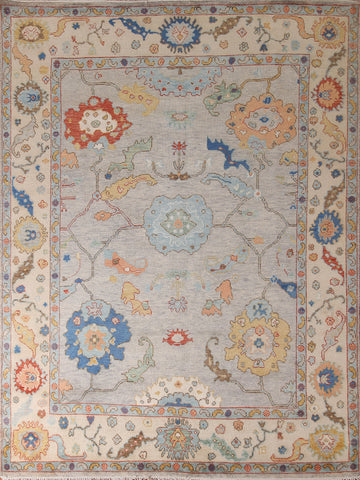 Handmade Wool Oushak Oriental Area Rug 8x10