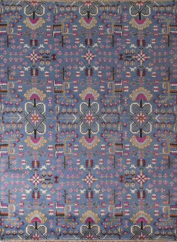 All-Over Blue Ziegler Oriental Area Rug 8x10