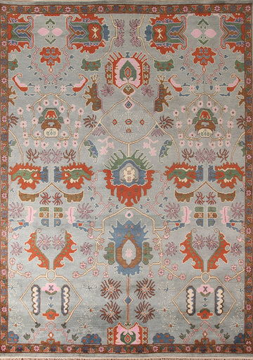 All-Over Oushak Oriental Area Rug 9x12