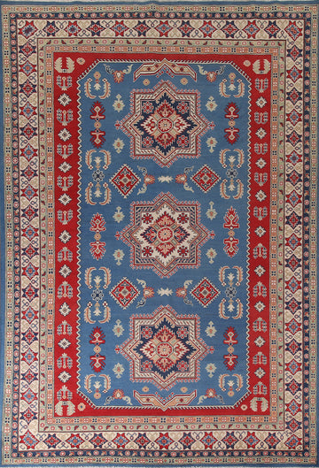 Handmade Blue Kazak Oriental Area Rug 8x12
