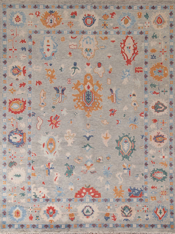 All-Over Oushak Handmade Area Rug 8x10