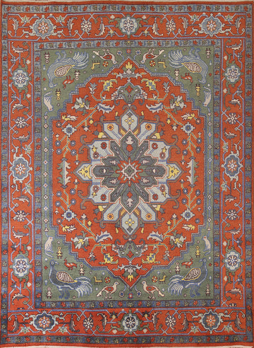 Animal Pictorial Ziegler Oriental Area Rug 8x10