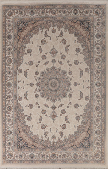 Traditional Qum Turkish Area Rug 7x10