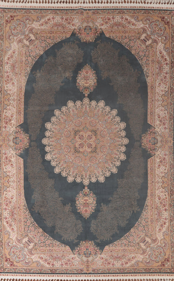 Traditional Qum Turkish Area Rug 7x10