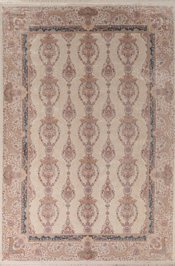 All-Over Qum Traditional Area Rug 8x11