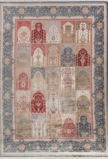Garden Design Qum Turkish Traditional Rug 10x13