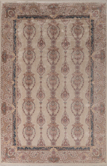 Traditional Qum Turkish Area Rug 8x11