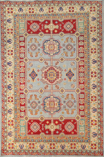Handmade Wool Kazak Oriental Area Rug 7x10