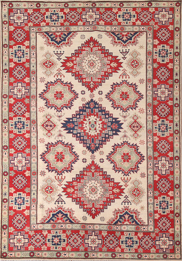 Geometric Kazak Living Room Area Rug 7x10