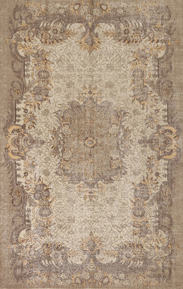 Distressed Wool Sparta Turkish Area Rug 6x9