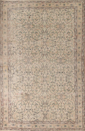 All-Over Distressed Floral Sparta Turkish Area Rug 6x10