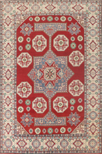 Handmade Red Kazak Oriental Area Rug 9x12