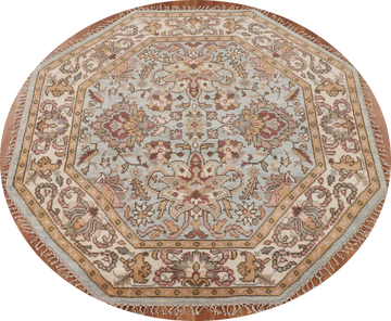 Octagon Heriz-Serapi Oriental Rug 6x6