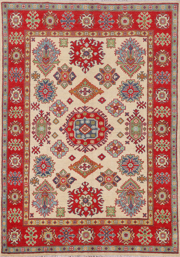 Handmade Wool Kazak Oriental Rug 5x7