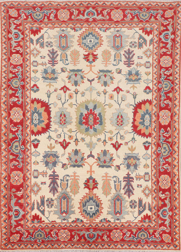 Handmade Wool Kazak Oriental Rug 5x7