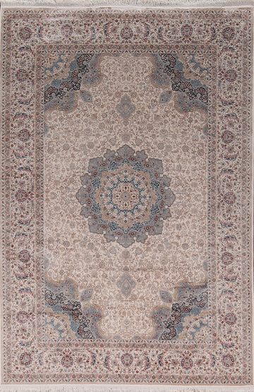 Traditional Qum Turkish Area Rug 5x8
