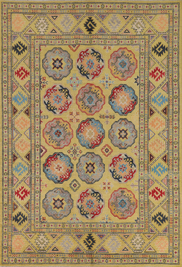 Geometric Kazak Oriental Area Rug 6x8