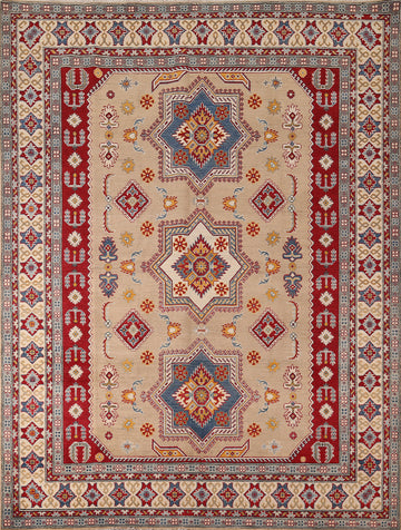 Geometric Kazak Oriental Area Rug 8x10
