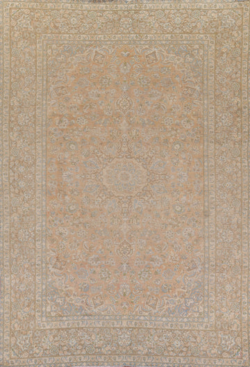 Distressed Muted Najafabad Persian Area Rug 9x13