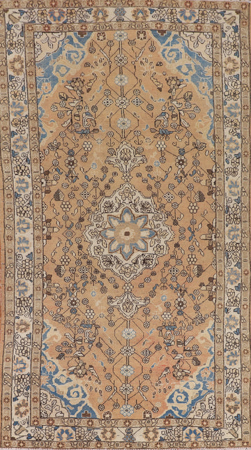 Handmade Floral Mahal Persian Area Rug 5x10