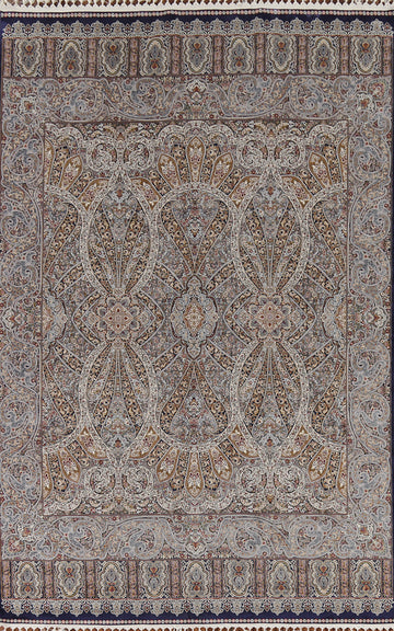 Traditional Qum Turkish Area Rug 7x10