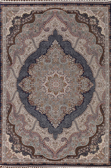 Traditional Qum Turkish Area Rug 7x10