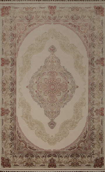 Traditional Qum Turkish Area Rug 7x10