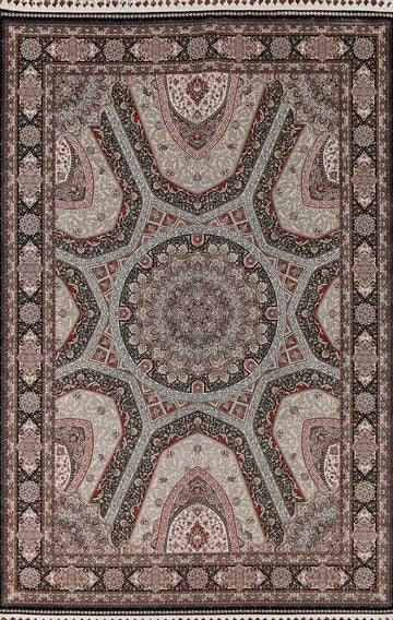 Traditional Qum Turkish Area Rug 7x10