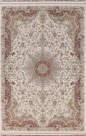 Traditional Qum Turkish Area Rug 7x10