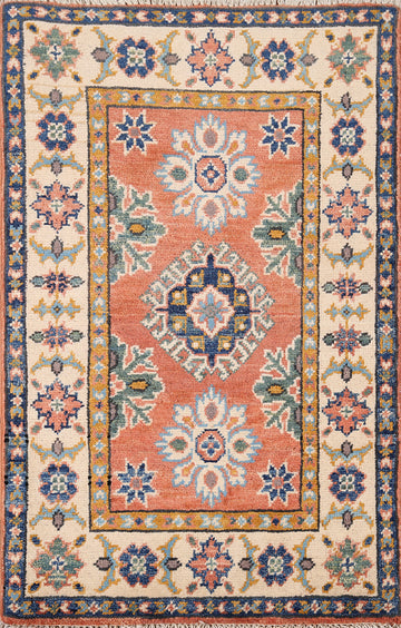 Geometric Kazak Handmade Foyer Rug 2x3