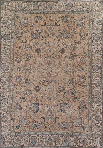 Distressed Tabriz Persian Area Rug 10x13