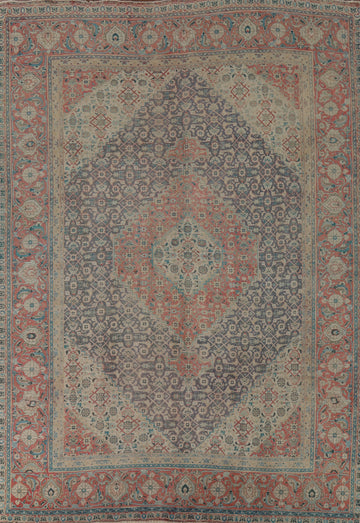 Vintage Wool Tabriz Persian Area Rug 8x11
