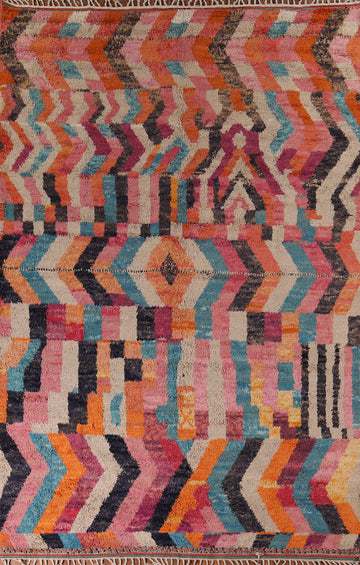 Colorful Plush Moroccan Oriental Area Rug 9x13